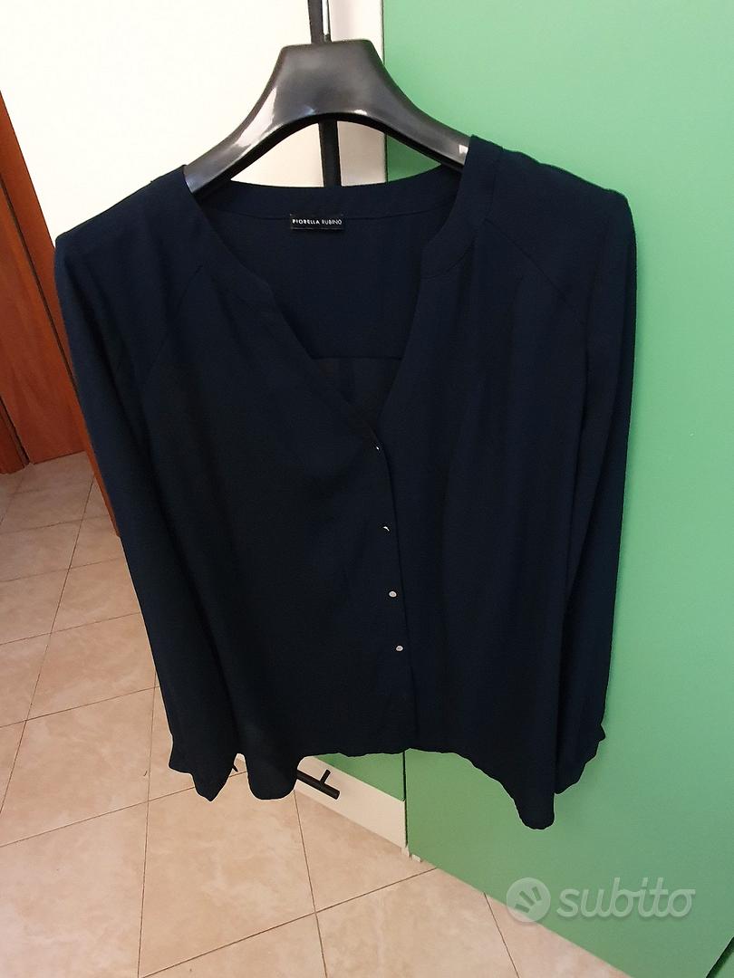 Camicia blu scuro Fiorella Rubino Abbigliamento e Accessori In