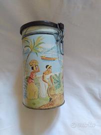 scatola in latta vintage caffe bonfante