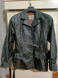 Giacca donna vera pelle nera. Tg.44.