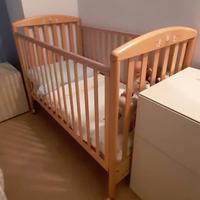 Lettino Pali con cassetto, completo di materasso