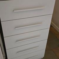 Settimino cassettiera 6 cassetti bianca
