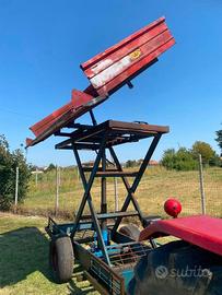 motocoltivatore e vasca uva barca rimorchio