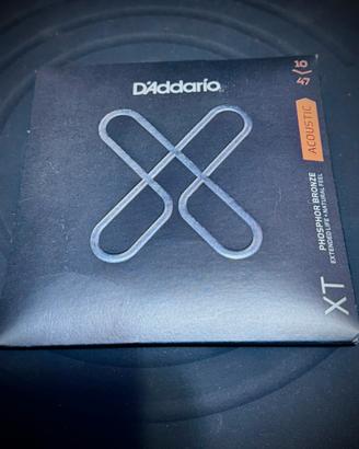 D’Addario XT 10-47 corde chitarra acustica nuove