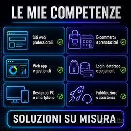 Realizzo siti web e applicazioni su misura