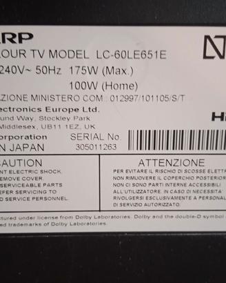 TV SHARP 60"