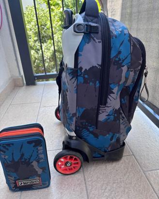 Zaino scuola seven+ astuccio completo