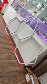 led esagonali garage