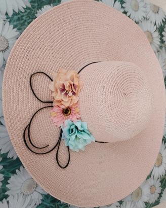 cappello da donna di paglia taglia 56