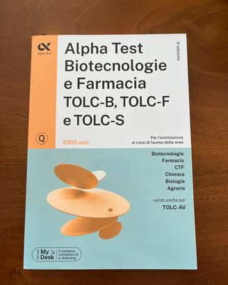 Alpha Test Biotecnologie e Farmacia TOLC-B, F e S