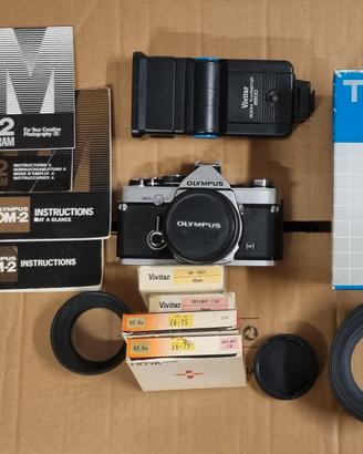 Olympus OM-2n Fotocamera Analogica Meccanica+Acces