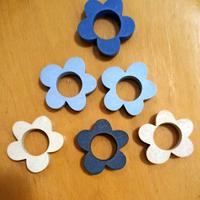 portatovaglioli in legno colorato