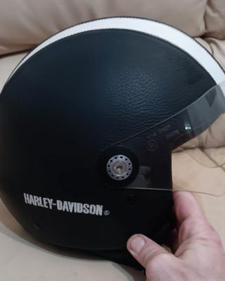 Casco harley davidson in pelle