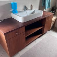 Mobile bagno in noce massello