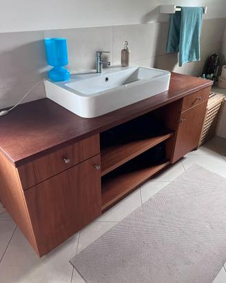 Mobile bagno in noce massello