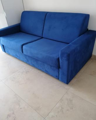 Divano letto blu