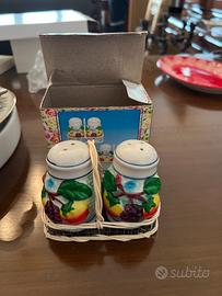Saliera e Pepiera in ceramica