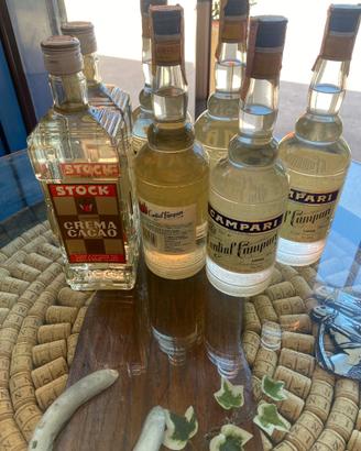 Cordial Campari  e crema cacao vintage