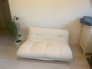 Divano letto con futon - beige