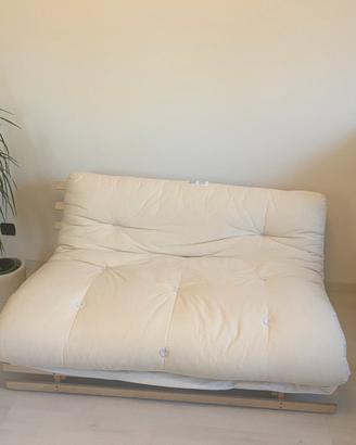 Divano letto con futon - beige