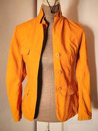 Giacca/blazer casual in cotone arancione da donna 