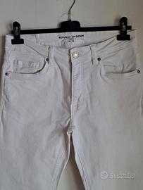Jeans uomo bianchi OVS Slim fit tg.44