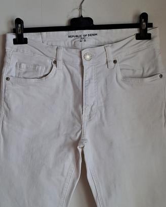 Jeans uomo bianchi OVS Slim fit tg.44