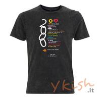 T-shirt XS,S,M,L,XL nuova-100%cotBIO nati nel 2000