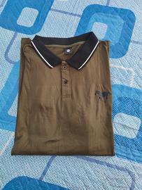 Polo uomo verde oliva taglia XXL