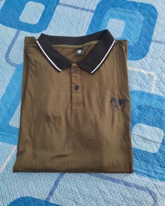 Polo uomo verde oliva taglia XXL