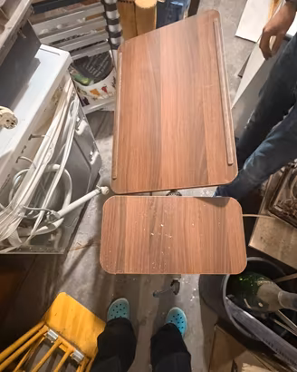 Tavolino da letto regolabile con ruote da pilire