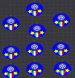 PORTACHIAVI INTER STAMPATO 3D PREZZI BASSI