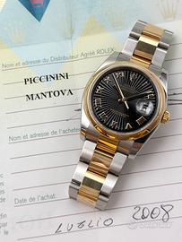 Rolex Datejust 116203 Black Racing, Full set Italy