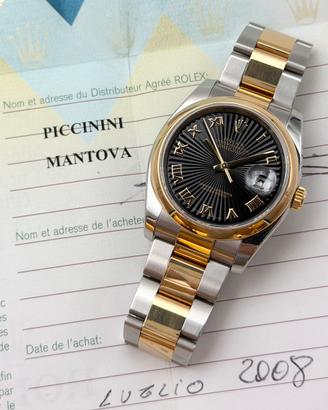Rolex Datejust 116203 Black Racing, Full set Italy