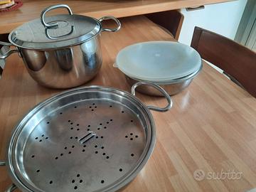 Batteria di pentole acciaio