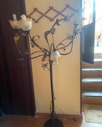 Piantana in ferro battuto