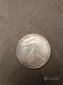 moneta oncia americana in argento 