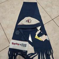 Cappello e sciarpa in pile 1 taglia