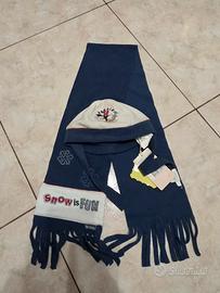 Cappello e sciarpa in pile 1 taglia