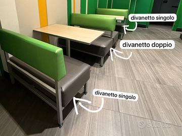 Tavoli, sedie e divani professionali x ristoranti