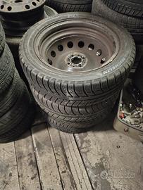 Treno gomme invernali Michelin 195/55 R16 + cerchi