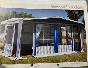 Veranda per roulotte PARADISO regal o Pavimento