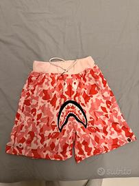 Pantaloncini corti bape - Bape Shark Shorts Pink