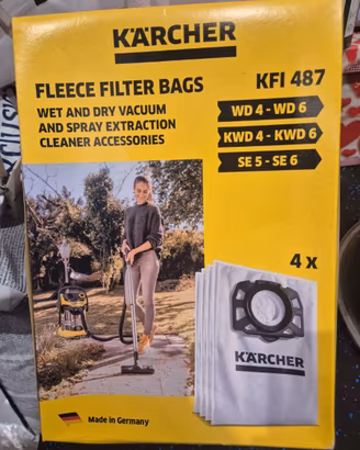 Sacchetti Aspirapolvere Karcher Ricambio Originale