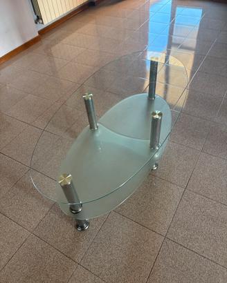 Tavolino da salotto in vetro