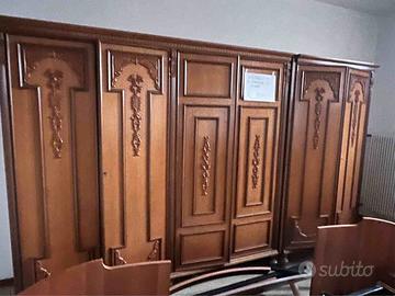 camera d'epoca in legno massello impiallicciato