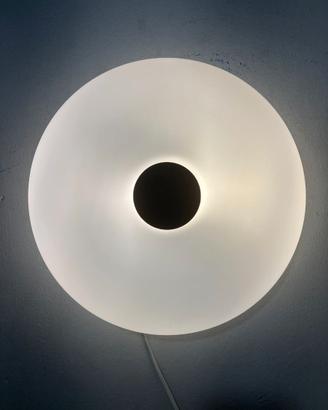 Lampada parete vetro D.32 bianco