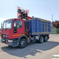 IVECO EUROCARGO 150E23 ribaltabile posteriore, gru