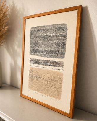 Litografia "I campi dell'amore" Pompeo Pianezzola
