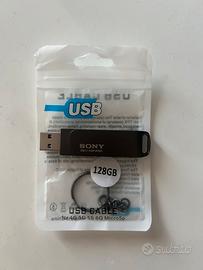 Chiavetta Usb Sony 128GB attacco USB e USB C