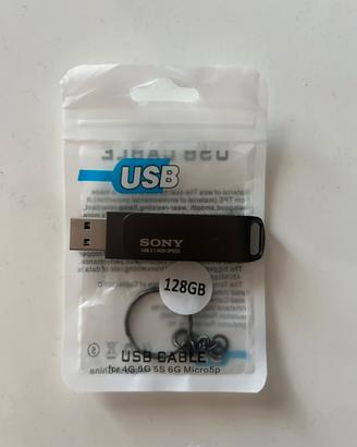 Chiavetta Usb Sony 128GB attacco USB e USB C